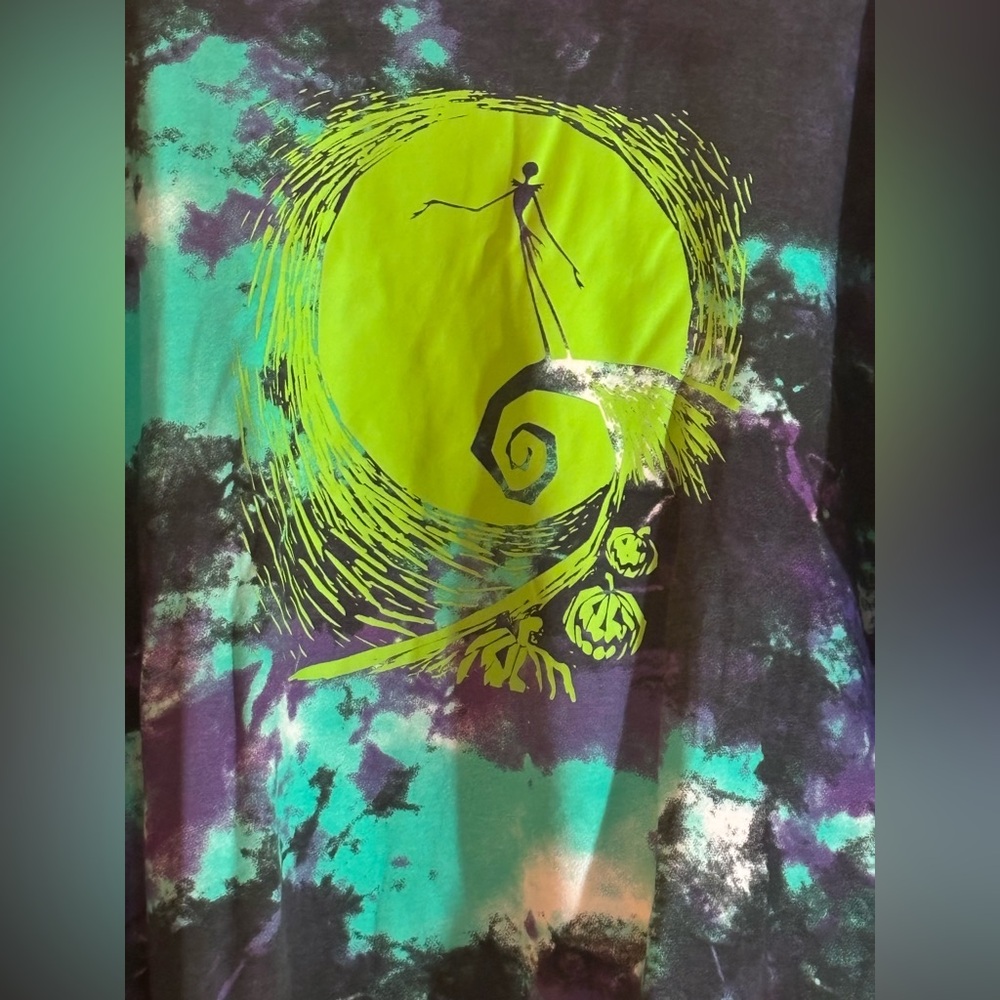Disney Nightmare Before Christmas Tie Dye Sweatshirt Size Large NWOT - Picture 5 of 8